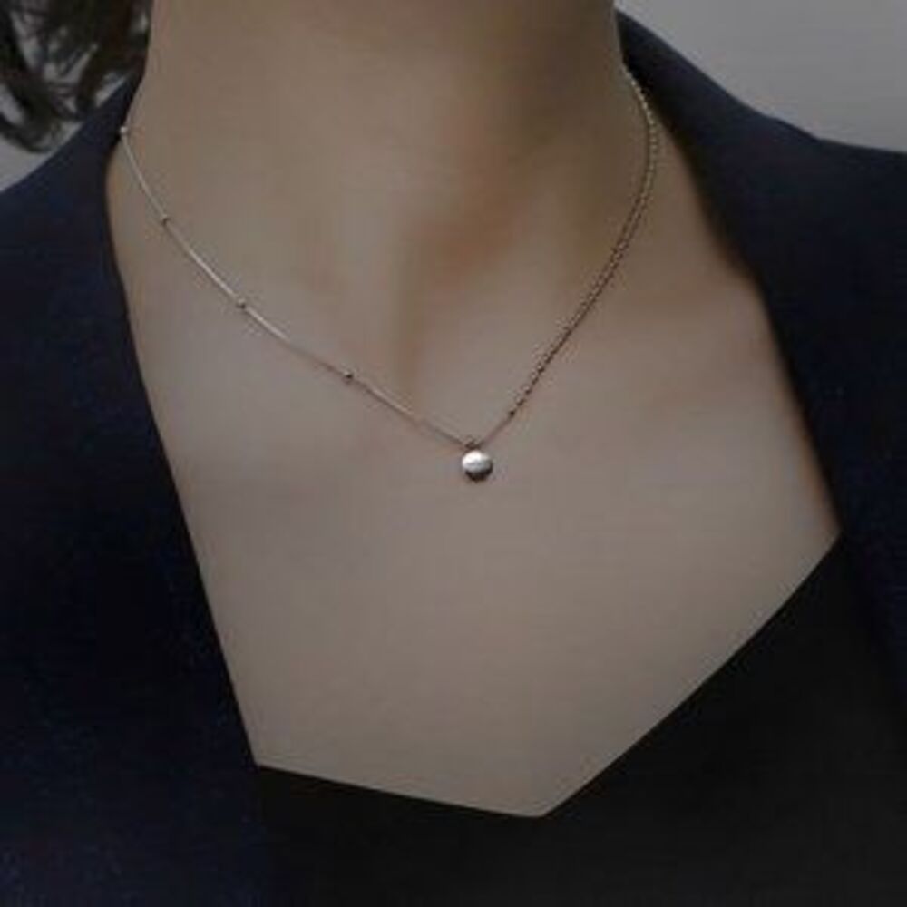 NEW Rose Gold/Sterling Silver Lucky Bead Necklace